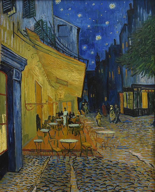 OhMyGrid Cafe Terrace at Night Van Gogh grid poster