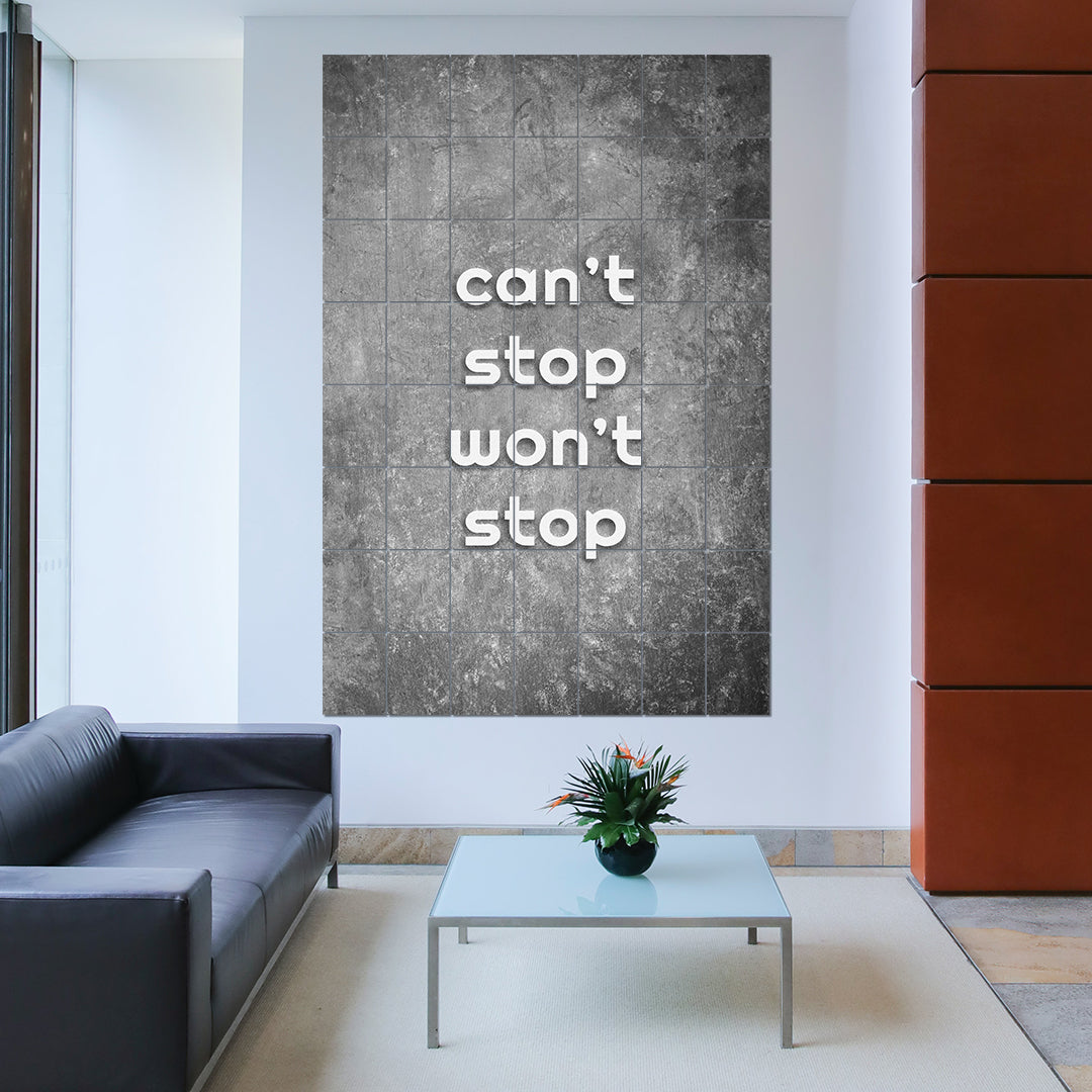 OhMyGrid custom wall art can't stop won't stop