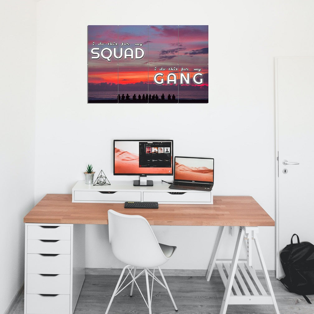 OhMyGrid grid wall art i do this for my squad i do this for my gang fetty wap