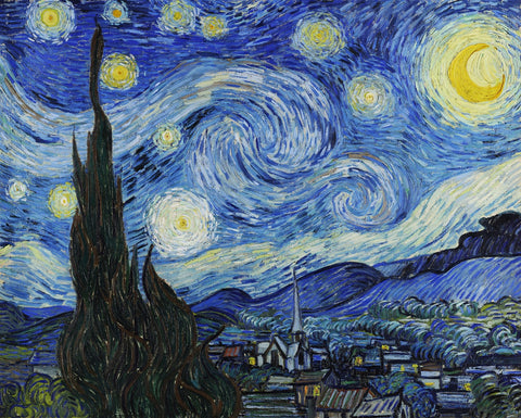 OhMyGrid custom grid wall art Starry Night Vincent van Gogh